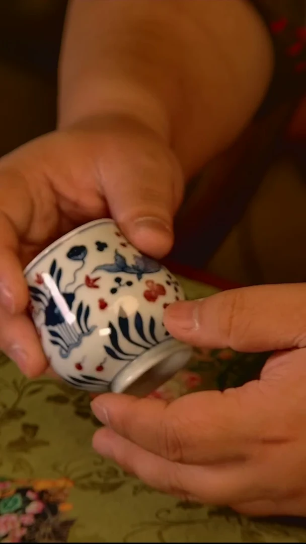 杯手工手绘杯杯很美丽