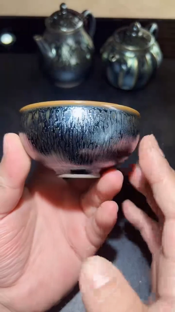 茶盏佶稀原矿建盏主人杯