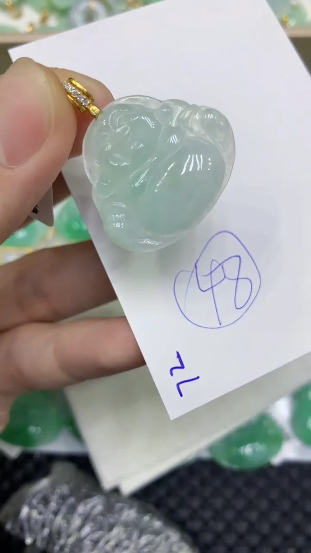 颈饰未镶嵌翡翠天然缅甸A货翡翠