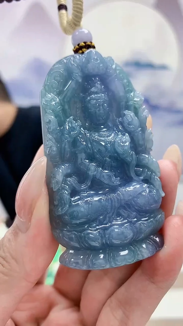 未镶嵌定制翡翠&****理4898MM-毛货挂件