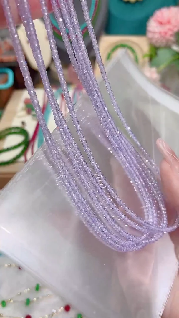 项链锂辉石银S925镶嵌紫99