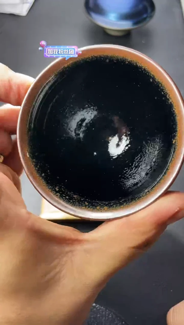茶盏48（微瑕）叶紫建盏