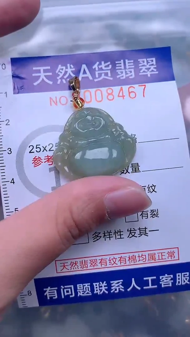 翡翠未镶嵌吊坠(不含链)1