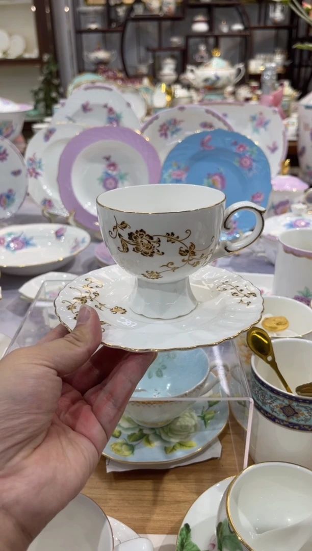 45%以上骨粉骨瓷咖啡杯碟