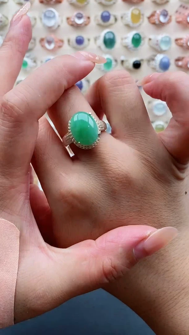 未镶嵌戒指翡翠天然缅甸翡翠A货333 2-10