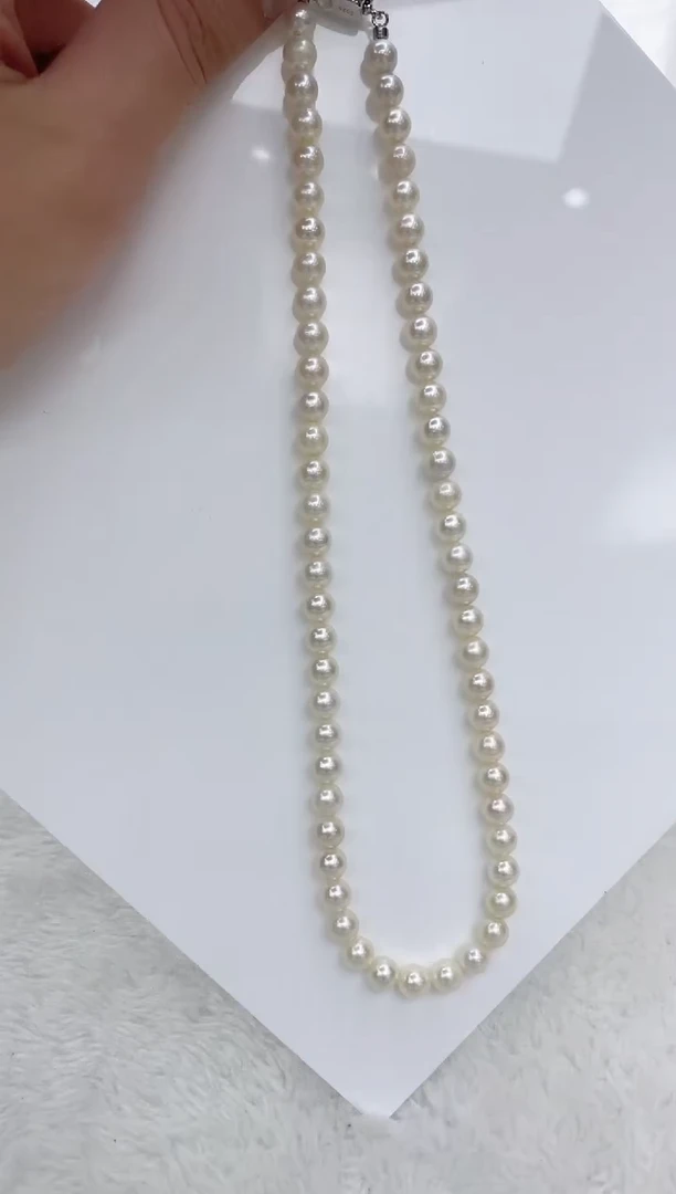 【闪购商品】海水珍珠颈饰银S925镶嵌海水珍珠项链