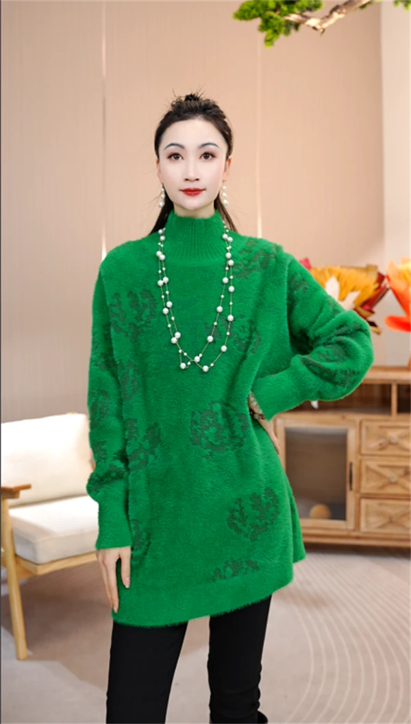 加厚保暖【萋萋】秋冬必备时尚高端洋气上档次毛衣上衣-9118#