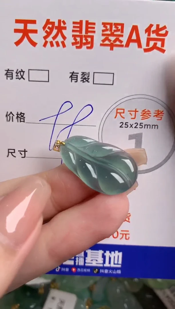 翡翠18K金镶嵌颈饰14006843