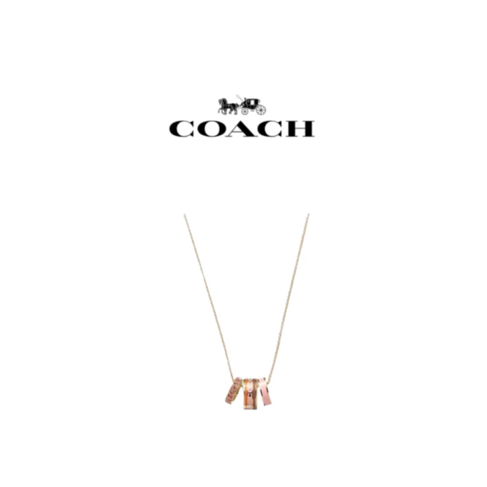 COACH/蔻驰经典标志吊坠  项链 女款