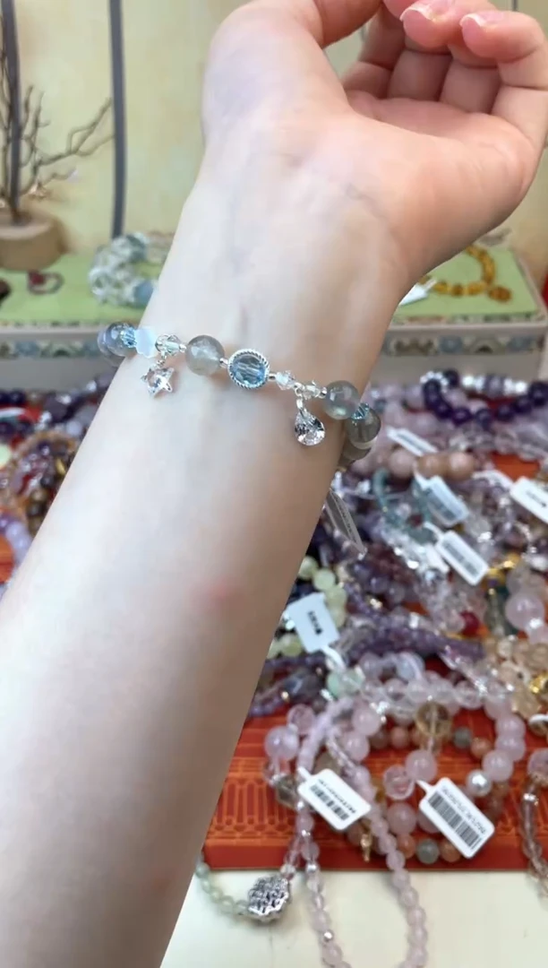 手链银S925镶嵌月光石261