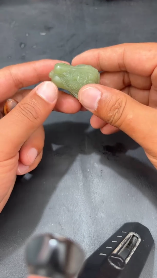 和田玉未镶嵌挂件龚*庭白菜