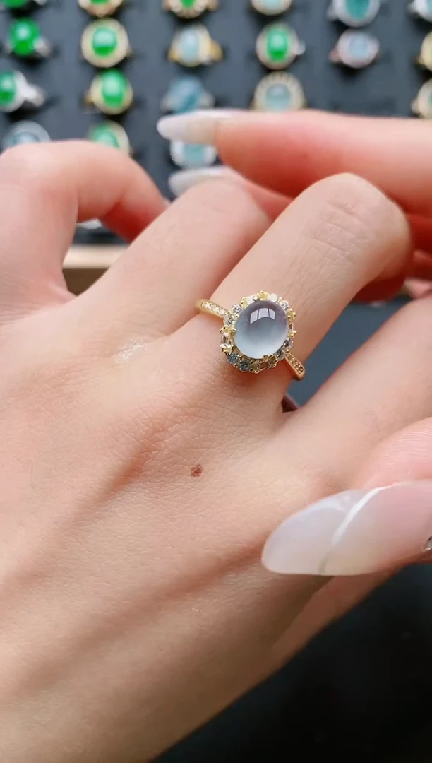 【闪购商品】翡翠戒指银S925镶嵌111111