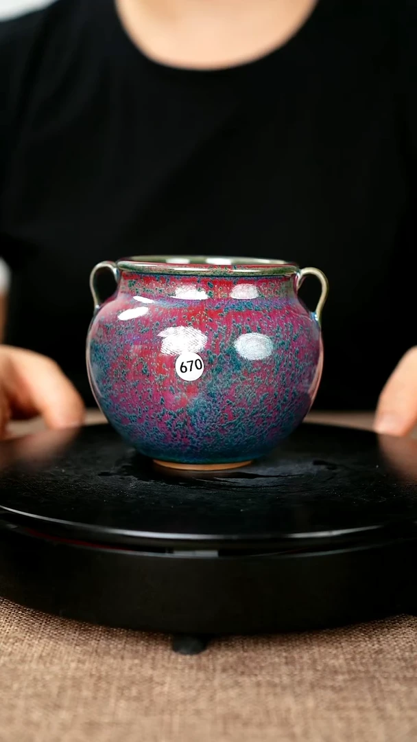 杯子670#于大鹏一级品原矿钧瓷水盂