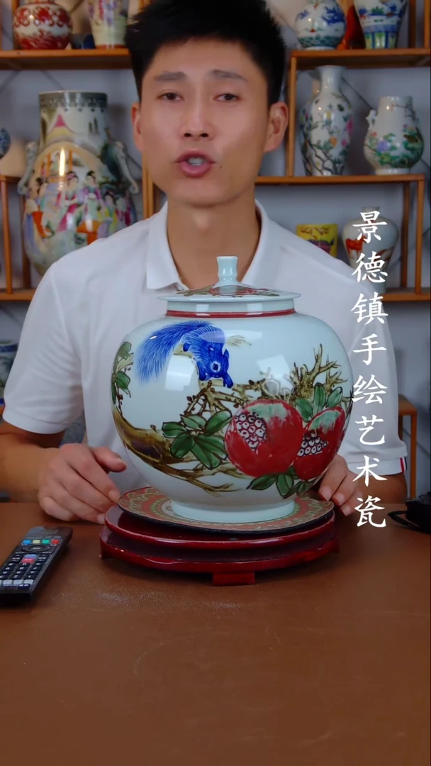现代景德镇手工手绘陶瓷摆件29