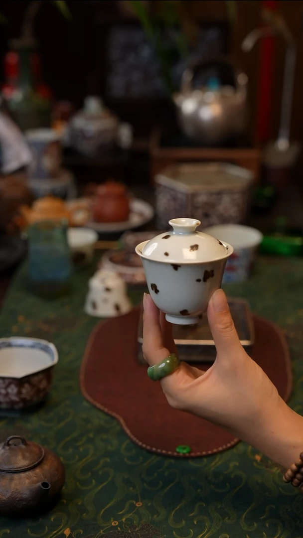 库*米正萌堂盖碗 景德镇陶瓷