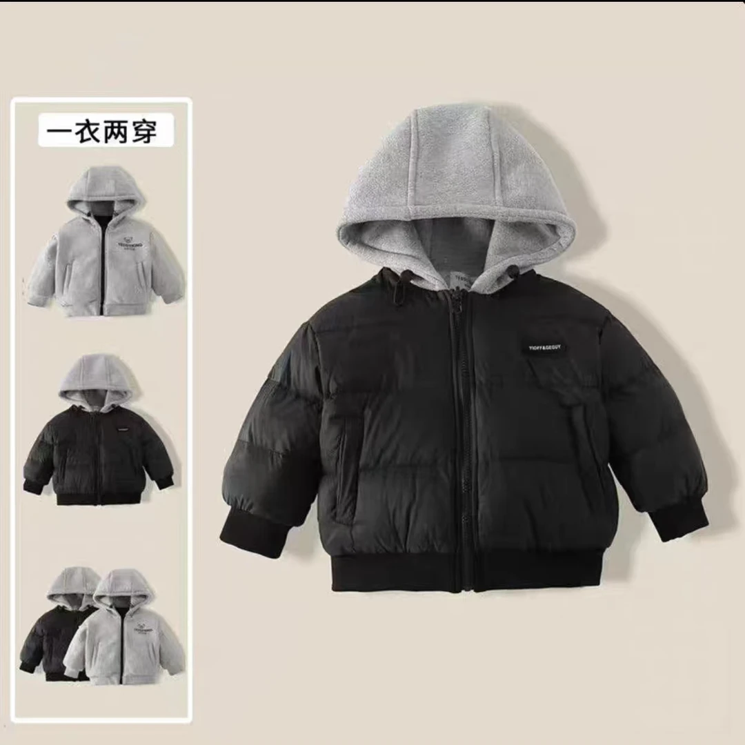 【小班长童品】【现货】亲子儿童双面穿羽绒服双倍充绒外套男女同款