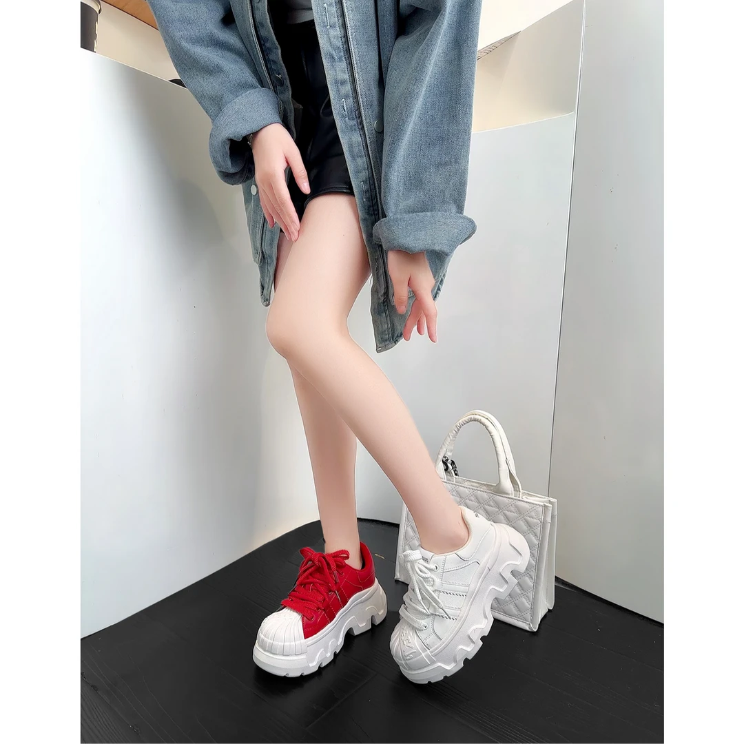 淘爱朵【贝壳头】时尚厚底增高6cm潮流百搭女士休闲鞋 797-10