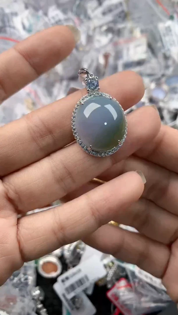 银S925镶嵌戒指翡翠1111111    9