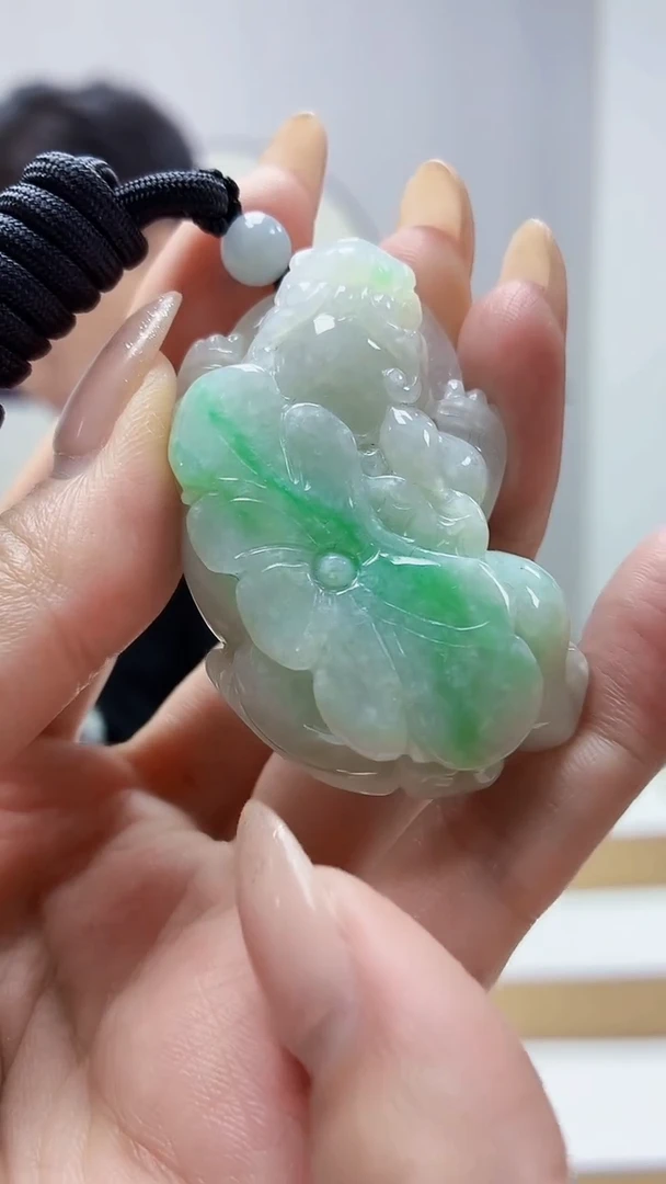 未镶嵌定制翡翠4917MM-毛货挂件69