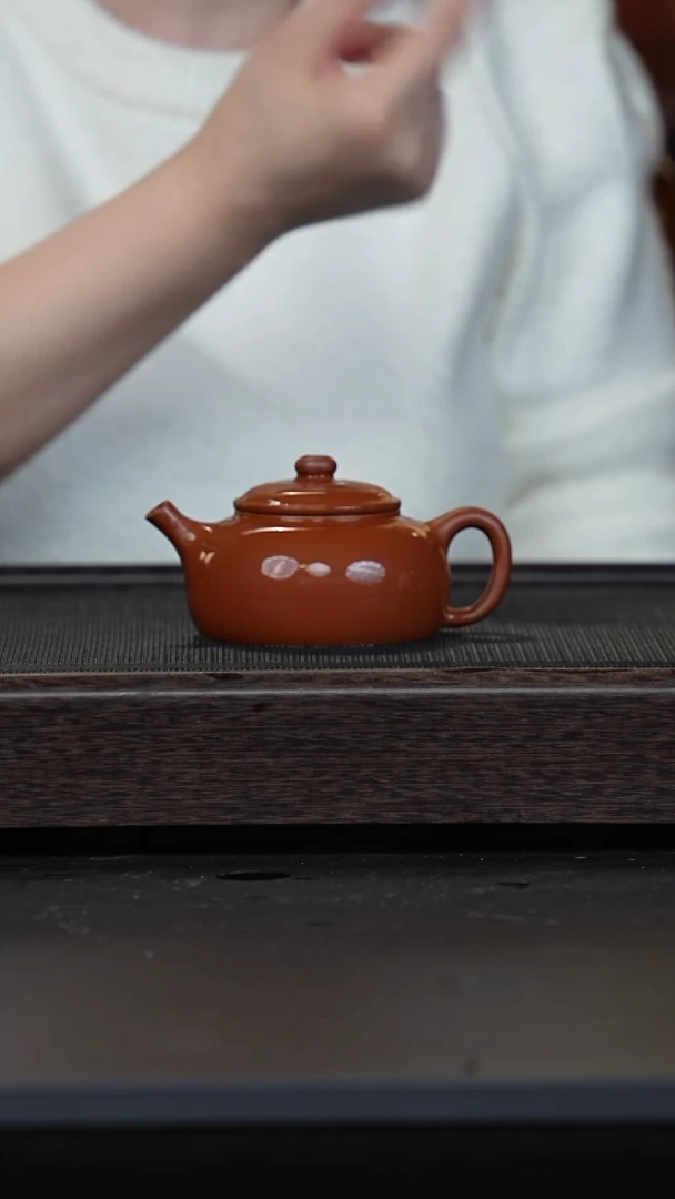 【闪购商品】紫砂茶壶微瑕老紫泥隐圆