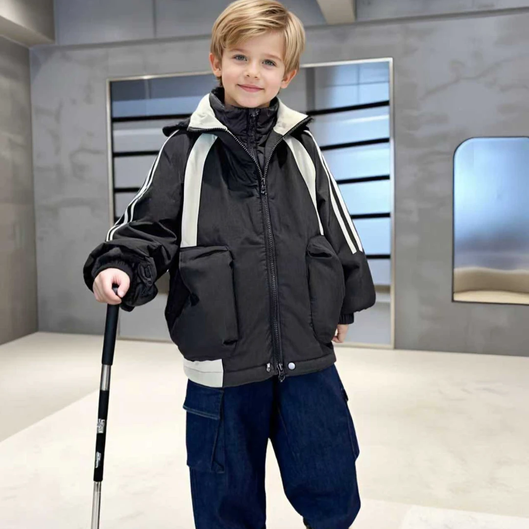 秋冬儿童日常保暖防寒加厚加绒外套XHR3SW696