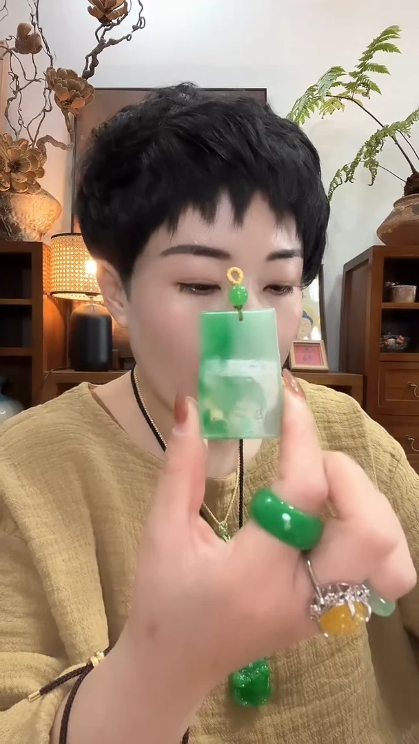 吊坠(赠链)合金翡翠829