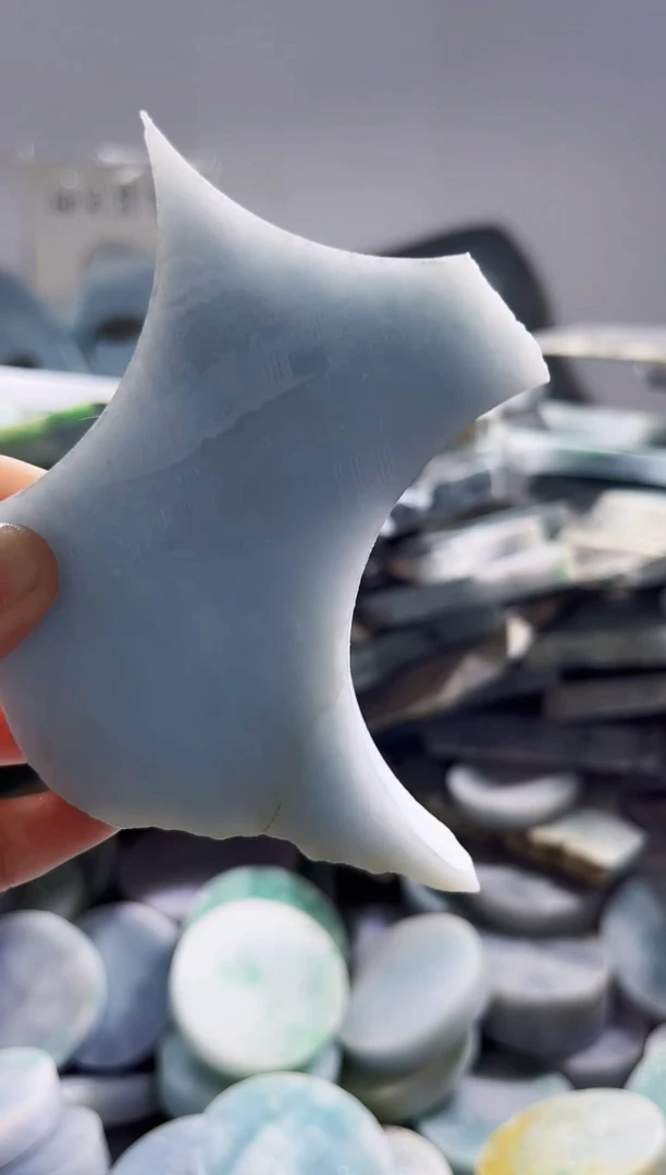 翡翠裸石缅甸翡翠A货柠3816