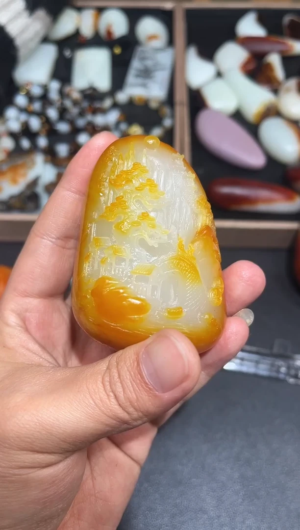 颈饰未镶嵌和田玉（子料）YL-DS-12.19-23