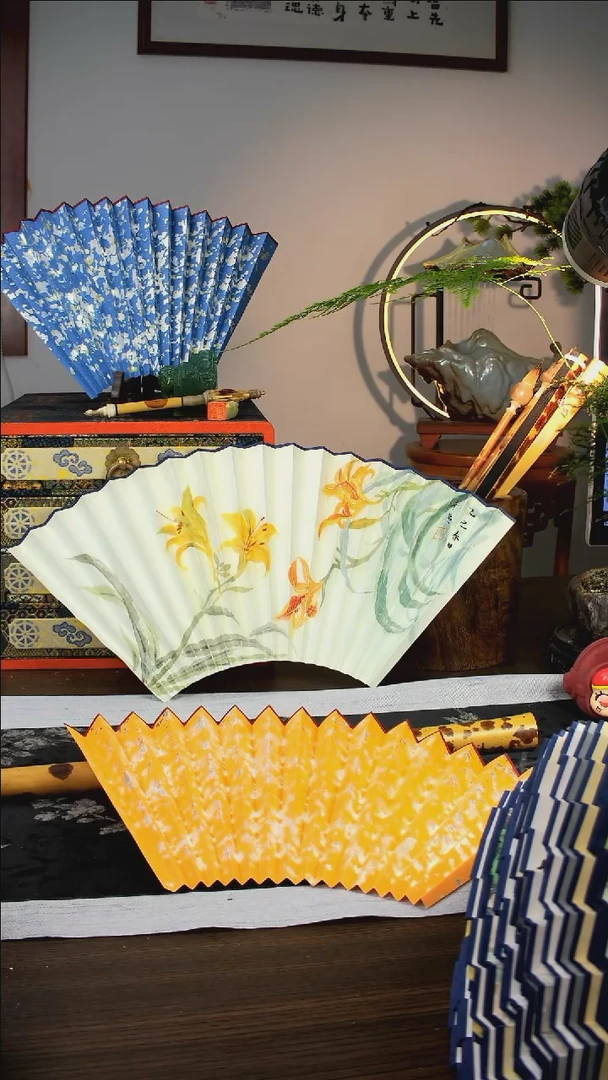 扇子手绘扇面  95  18  2.0