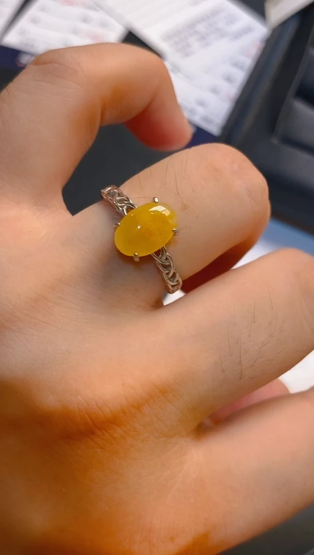 翡翠银S925镶嵌耳饰天然