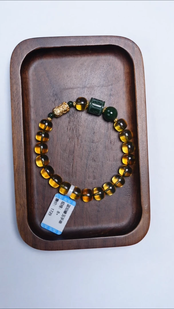 未镶嵌琥珀手链蓝珀老型手串8mm