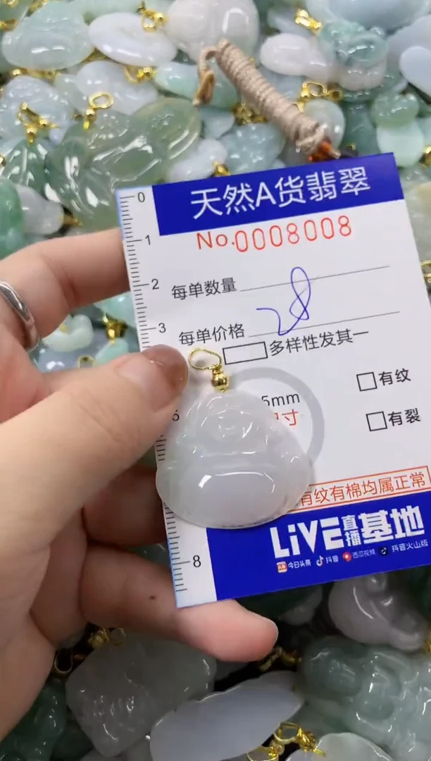 颈饰未镶嵌翡翠天然A货翡翠