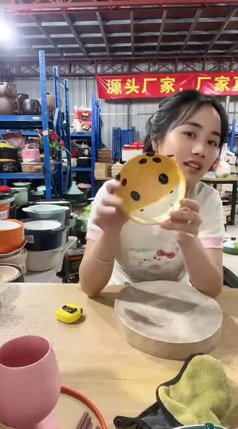 瑕疵牛牛碗2个不可明火