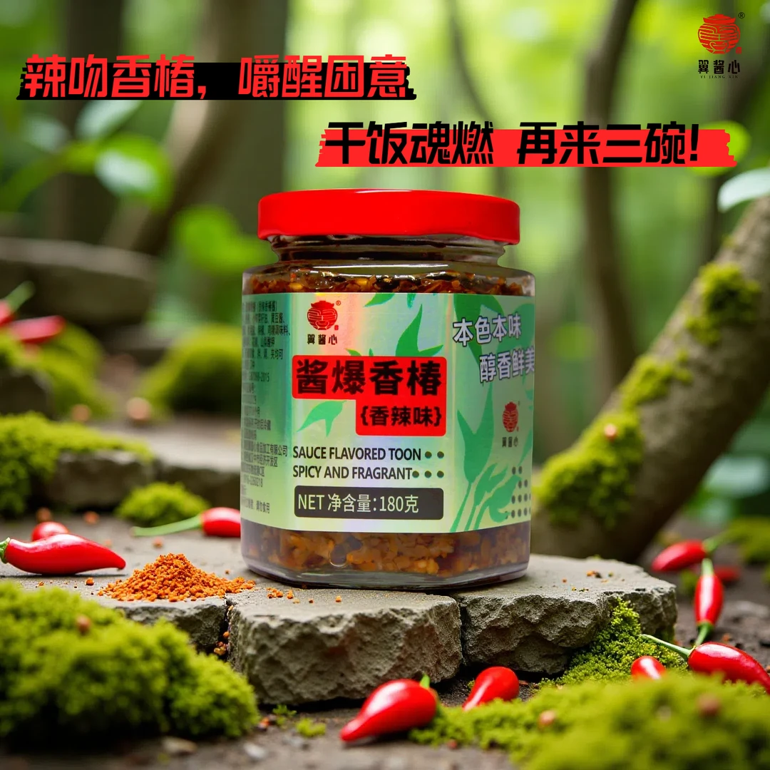 翼酱心香椿酱下饭酱拌饭拌面酱学生白领简餐下饭菜馒头酱拌饭酱