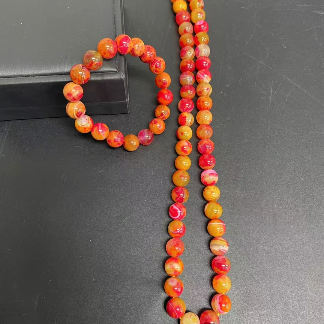 【小杰推荐】血胆金莲花魂圆珠项链套装 （多样性发其一）10203