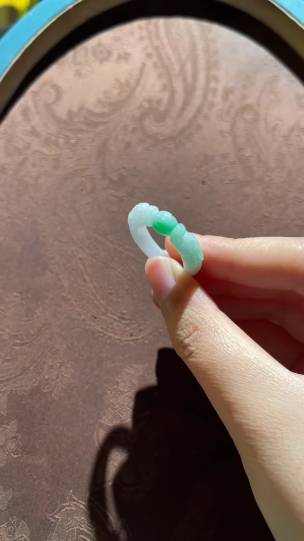 未镶嵌戒圈翡翠红翡绿翠