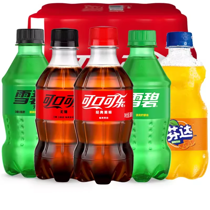 【300ml*6瓶】可口可乐瓶装碳酸饮料方便携带解渴清爽冰爽多种口味
