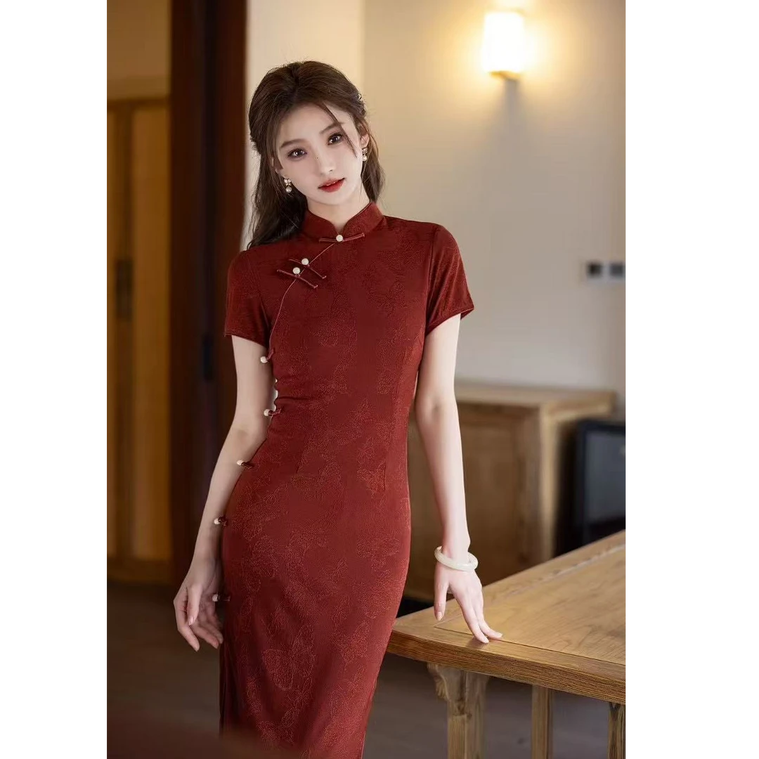 【红昭愿】绫曦2025春夏新款气质优雅少女旗袍裙