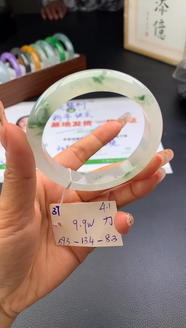 未镶嵌手镯翡翠假一赔三   手镯