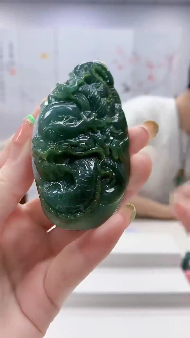 未镶嵌定制翡翠4868ry-毛货挂件