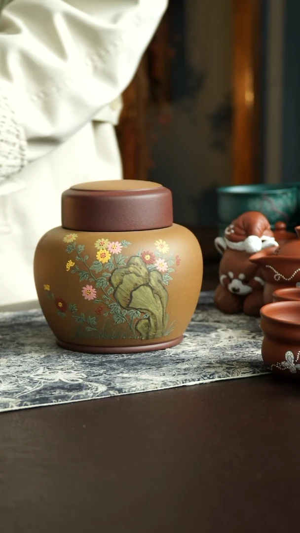 茶杯紫砂62号 茶叶罐 宜兴紫砂原矿作品