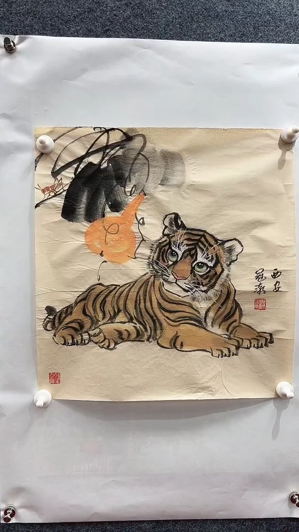 国画程冠潮/国画/动物