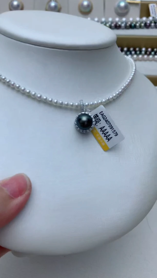 海水珍珠银S925镶嵌吊坠(不含链)w41