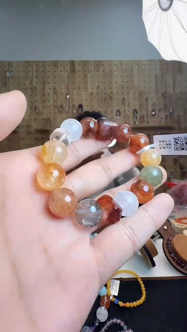 未镶嵌手链水晶村1435 约14mm