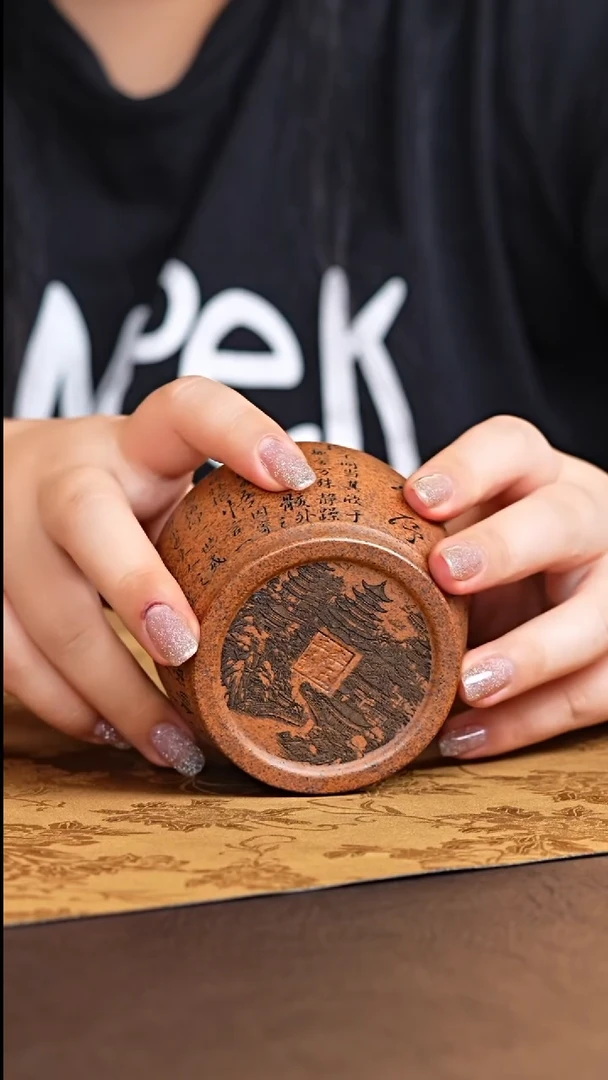 茶杯紫砂宜兴原矿紫砂老柴烧主人杯