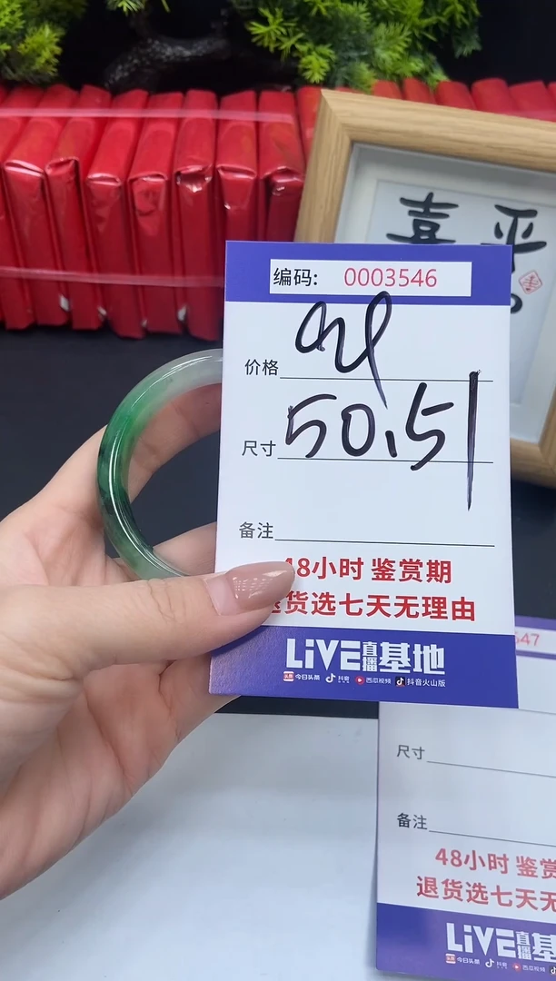 未镶嵌手镯翡翠0003546