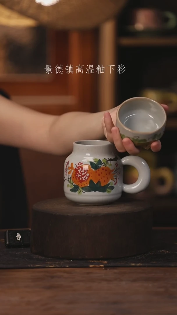陶瓷景德镇高温釉下手绘陶瓷290