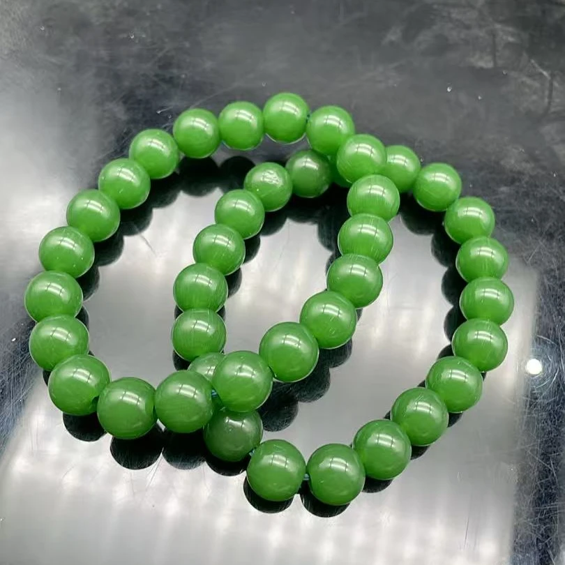 【帅总严选】高端收藏 缅甸满绿斐翡翠手串LQ014