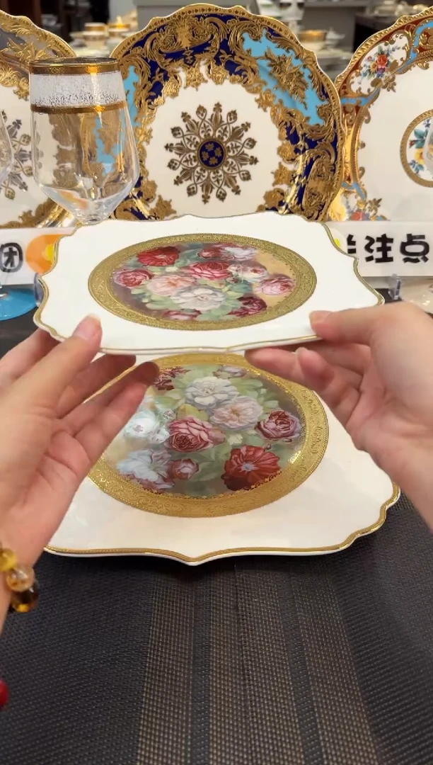 瓷片慕*11+8英寸两层串盘 1套