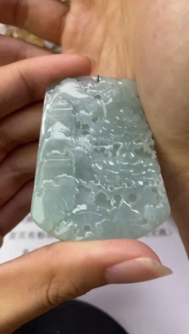 颈饰未镶嵌翡翠沙*天然翡翠